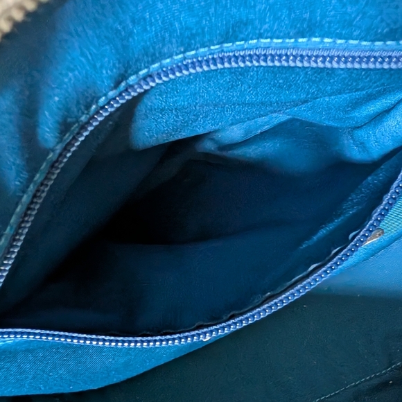 Coach Badlands Floral (Blue/White) Zip Tote Handbag - Picture 7 of 15